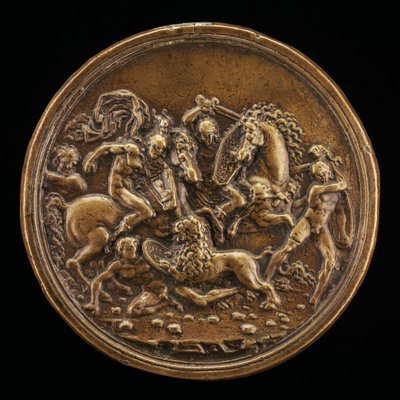 Bir Aslan Avı, 15. yüzyılın sonları - 16. yüzyılın başlarında. by Moderno