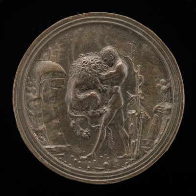 Herkül ve Nemean Aslanı, 15. yüzyılın sonları - 16. yüzyılın başlarında. by Moderno