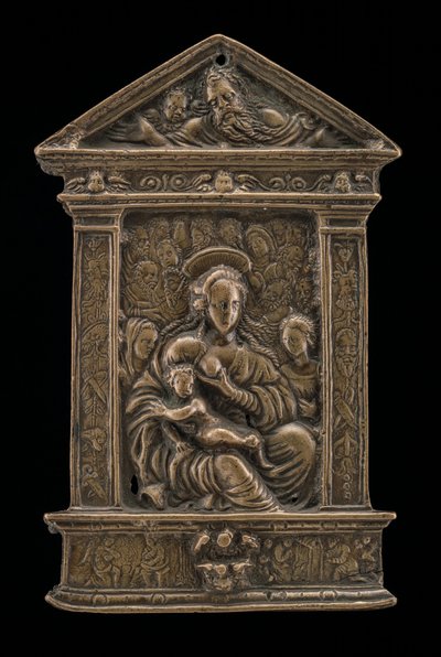 Madonna ve Azizlerle Çocuk, 15. yüzyılın sonu - 16. yüzyılın başı. by Moderno