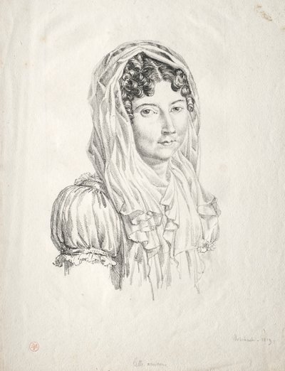 Bir Kadının Portresi, 1819. by Moisbach