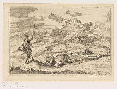 George ve ejderha ile manzara Titian