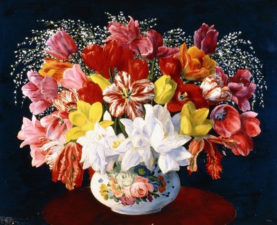 Büyük Lale Buketi by Moise Kisling