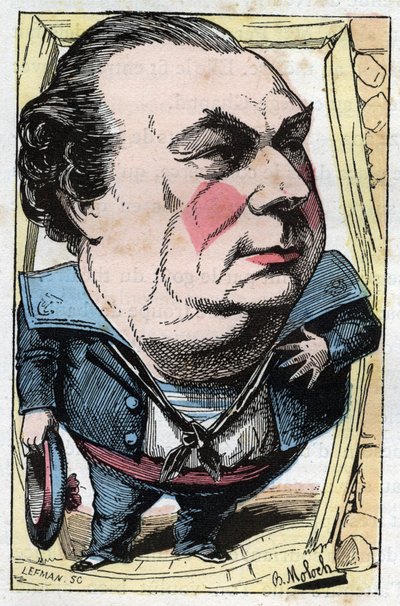 François Dumaine (1831-1893), Fransız komedyen portresi by Moloch