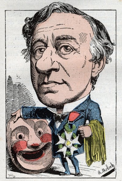 Francois Jules Edmond Got (1822 - 1901) Fransız aktör portresi by Moloch