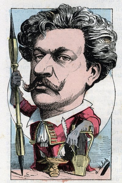 Louis Alexandre Gosset de Guines dit Andre Gill (1840 - 1885) Fransız şair ressam Touchatout