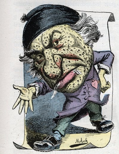 Louis Veuillot (1813-1883), Fransız gazeteci ve yazar portresi by Moloch