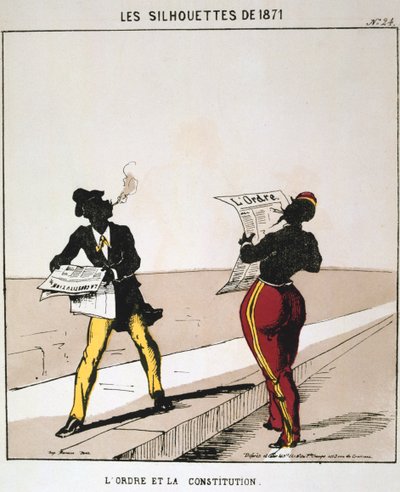 Düzen ve Anayasa, 1871. Les Silhouettes de 1871 dizisinden. Paris Komünü, 1871. by Moloch
