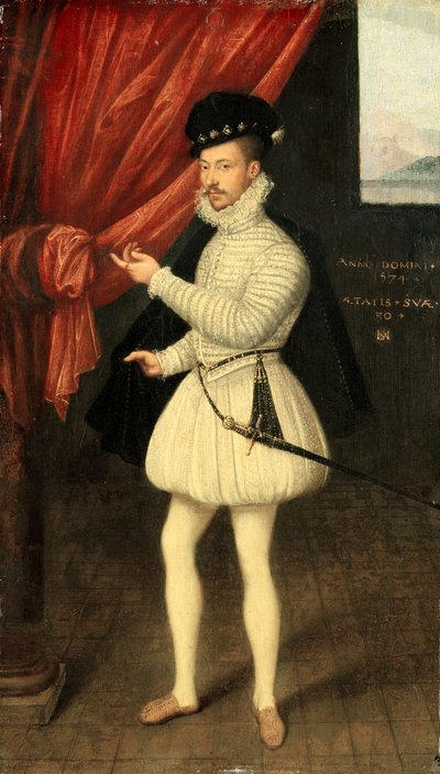 Beyazlı Bir Adamın Portresi, 1574. by Monogrammist LAM