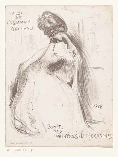 Grand Palais'de Henri Fantin Latour'un iş sergisine davet by Monogrammist MF (Frankrijk)