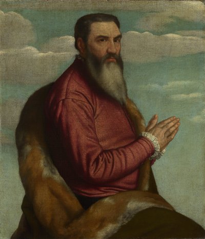 Uzun Sakallı Dua Eden Adam by Moretto da Brescia