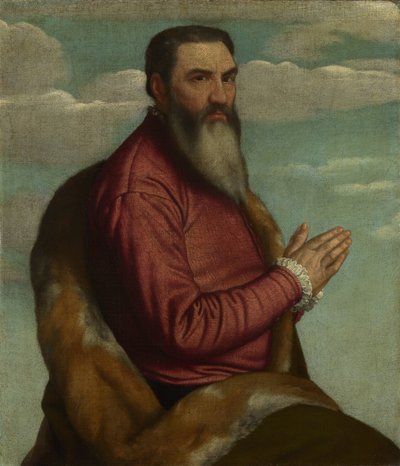 Uzun Sakallı Dua Eden Adam, yaklaşık 1545 by Moretto da Brescia