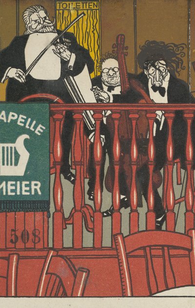 Salon Orkestrası Meier, 1911. by Moritz Jung