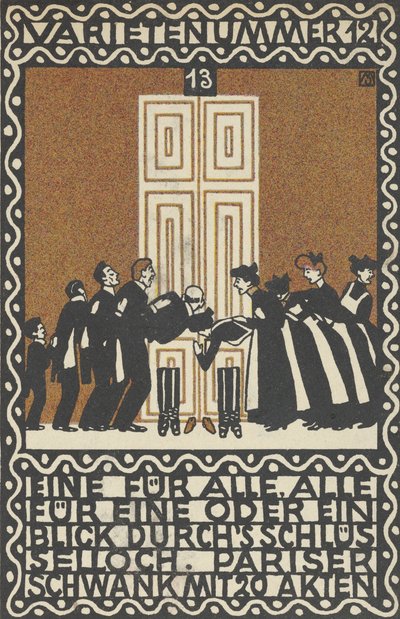 Variety Act 12: One for All, All for One veya Keyhole Varietenummer 1..., 1907