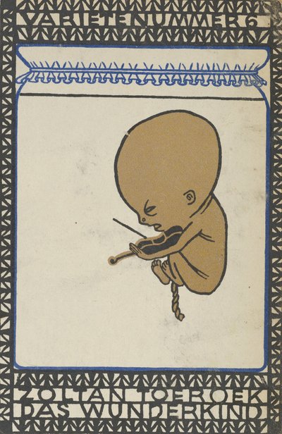 Vaudeville Act 6: Zoltan Toeroek, Child Prodigy Variety numarası 6: Zoltan Toeroek, Das Wünd..., 1907. by Moritz Jung
