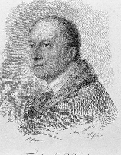 Passini tarafından oyulmuş Friedrich Kind portresi (gravür) by Moritz Michael (after) Daffinger