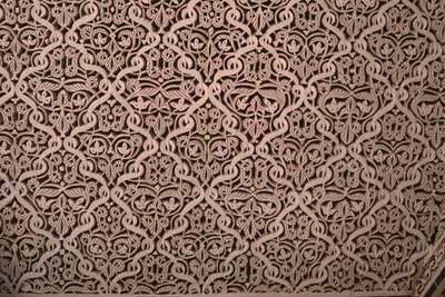 Thamiel glaoui Kasbah, sıva, detay (seramik) by Moroccan School