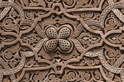 Thamiel glaoui Kasbah, sıva, detay (seramik) by Moroccan School