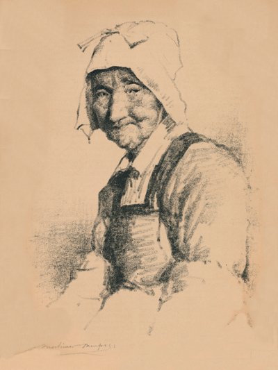 Yaşlı bir kadının portresi, c1890, 1894 by Mortimer L Menpes