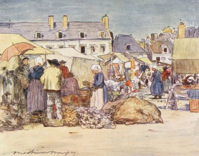 Bir Sabot-Durak (renkli taşbaskı) by Mortimer Ludington Menpes