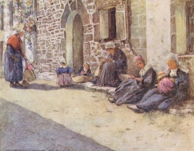 Gün Ortası (renkli lito) by Mortimer Ludington Menpes