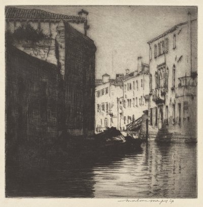 Arka Kanal, Venedik by Mortimer Menpes