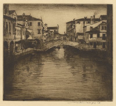 Yan Kanal, Venedik by Mortimer Menpes