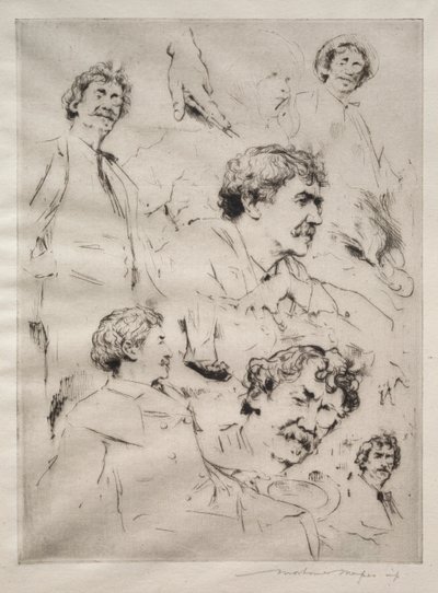 James MacNeill Whistler. by Mortimer Menpes