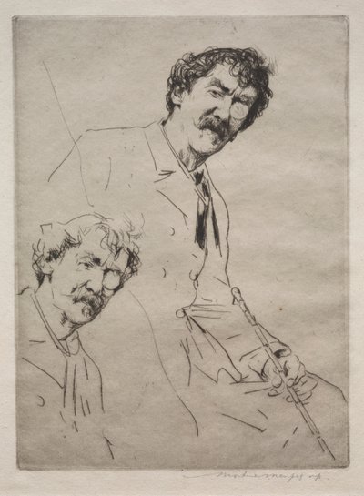 James MacNeill Whistler. by Mortimer Menpes