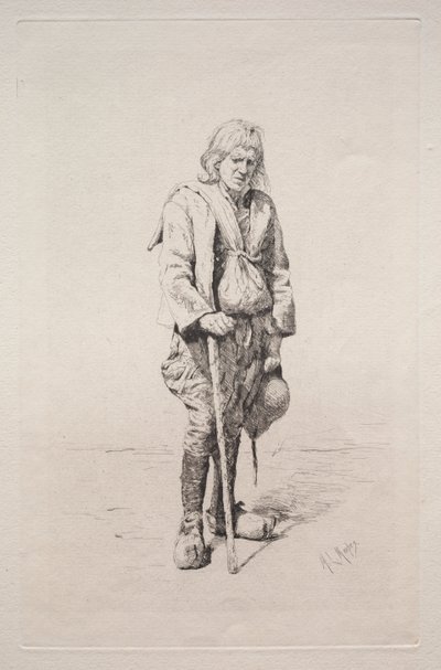 Bastonlu adam by Mortimer Menpes