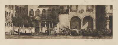 Kanaldaki Palazzi by Mortimer Menpes
