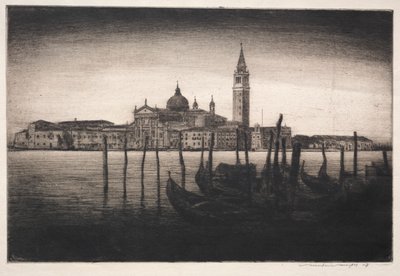 San Giorgio Maggiore, 1910. by Mortimer Menpes