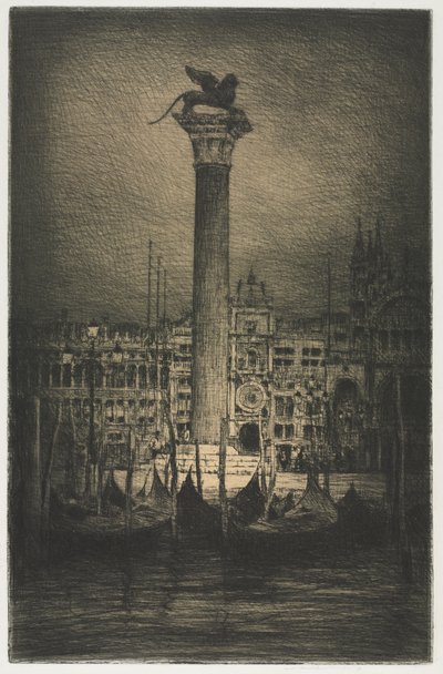 San Marco Meydanı by Mortimer Menpes