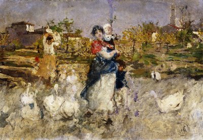 Kazlı Anne ve Çocuk, by Mose Bianchi