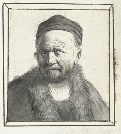bir adamın büstü by Moses Ter Borch