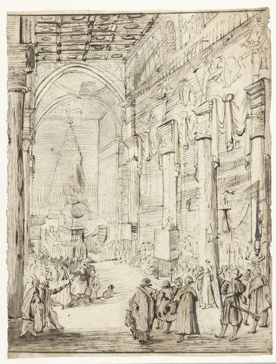 Avusturya İmparatoru Matthias Katafalk by Moses Ter Borch
