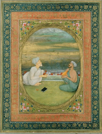 Molla ve Müzisyen, c.1640-1650 by Mughal School