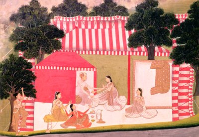 Bir Prens ve Haremi by Mughal School