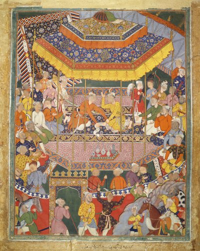 Alamshah, Kubad ile sohbet ediyor, Hamza Nama
