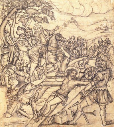 Çarmıha Gerilme, c.1650 by Mughal School