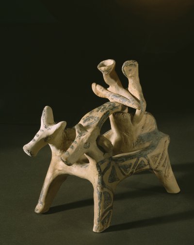 Araba, Marcopoulo'nun mezarından, Attika, Geç Hanedan Dönemi IIIA-IIIB, MÖ 1400-1200 (pişmiş toprak) by Mycenaean