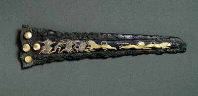 Hançer (bronz, altın ve gümüş) by Mycenaean