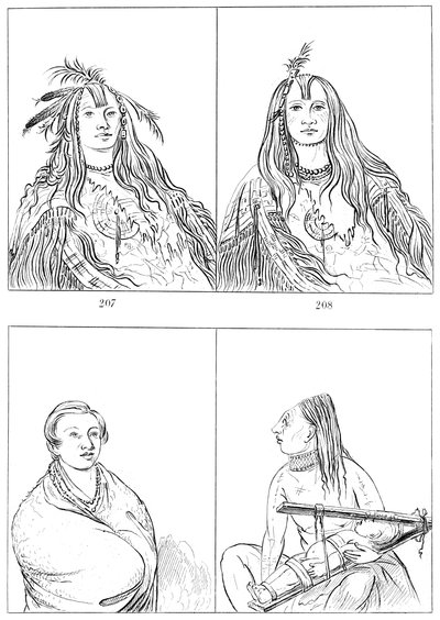 Flatheads, Nez Perces ve Chinooks, 1841. by Myers and Co