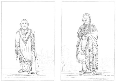 Sac ve Fox Kızılderilileri, 1841. by Myers and Co