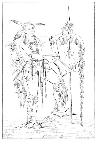 Sac veya Fox cesur, Rock Adası, Yukarı Mississippi, 1841. by Myers and Co