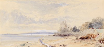 Barnbogle Kalesi, Firth of Forth by Myles Birket Foster