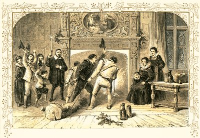 Noel arifesi için tören by Myles Birket Foster