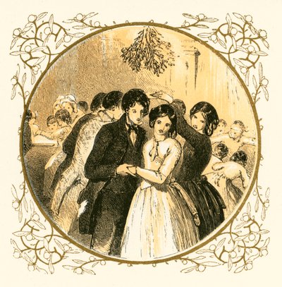 Ökse otunun altında dans etmek by Myles Birket Foster