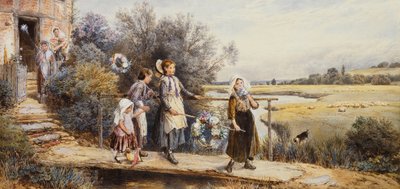 Mayıs Günü Çelenkleri, by Myles Birket Foster