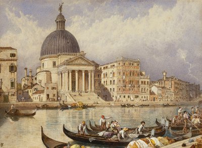San Simone ve San Guida Kilisesi by Myles Birket Foster