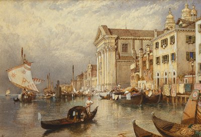 Santa Maria del Rosario Kilisesi veya Gesuati, Venedik, by Myles Birket Foster
